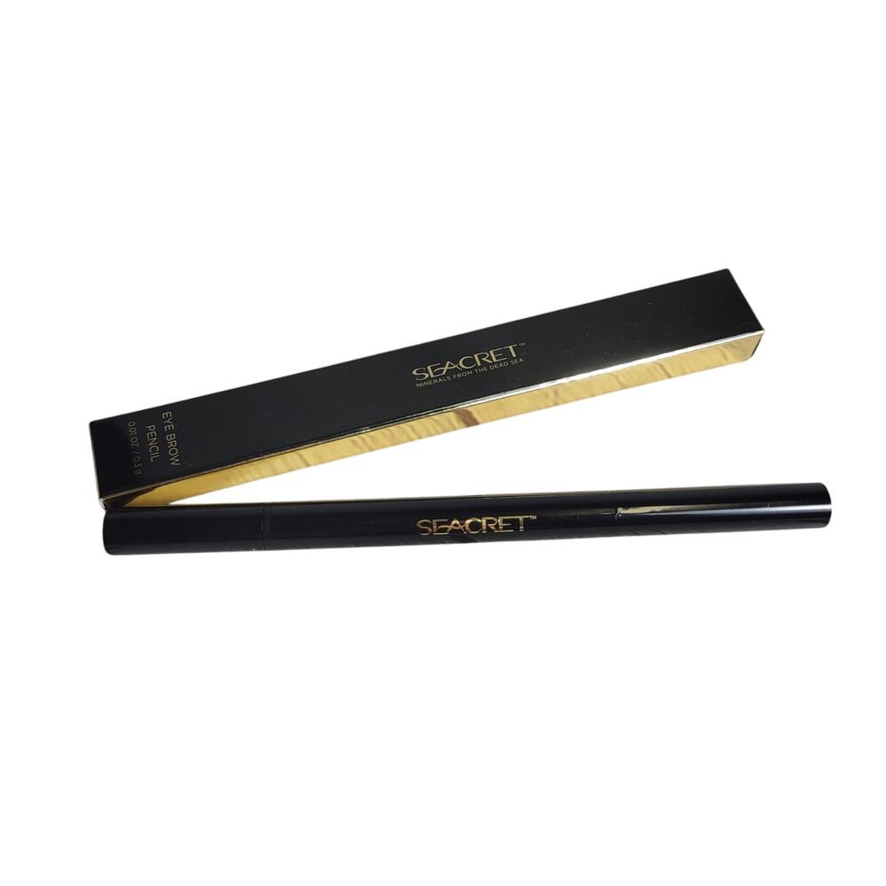 Seacret Eye Brow Pencil Maple Brown 3 in One Pencil/Brush/Sharpener NEW